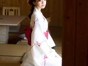 Kimono Femme Traditionnel Blanc Blanc M
