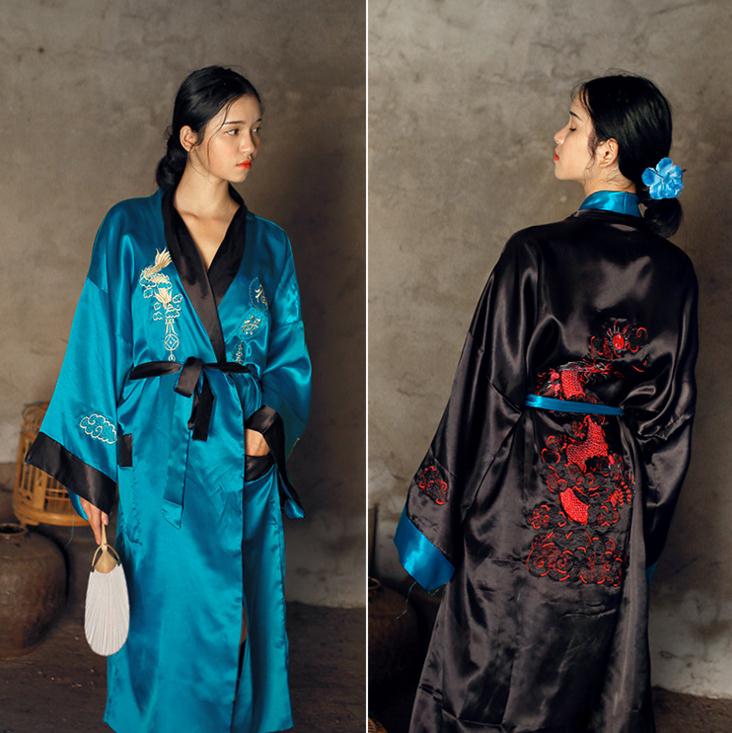 Kimono Japonais Femme Nuit – Image 9