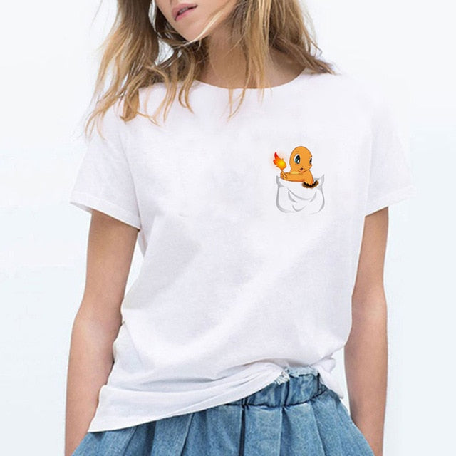 T-Shirt Poche Pokèmon Salamèche 2 XXXL